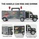thumbnail image 5 of Yuarrent Camión transportador de dinosaurios con 6 dinosaurios de simulación, figuras de animales, camión transportador de juguete para niños y niñas Almacenamiento y organización del hogar Yuarrent HA038193-00, 5 of 6