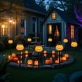 thumbnail image 3 of Luogg 6 Pack Solar Jack O Stake String Lights Orange For Outdoor Yard Display, 3 of 5