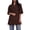 Brown, variant on Women'S Half Sleeves Summer Suit Blazer Lapel Tuxedos Coat Leisure Casual Jacket Yellow M