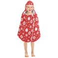 thumbnail image 7 of joogoo Christmas Snowflake Balls Kids Hooded Beach Towel Baby Bath Towel 23.5"x50", 7 of 7
