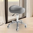 thumbnail image 6 of yotijay Saddle Stool Ergonomic Lift Stool Thick Seat Padding Swivel Salon Stool for grey, 6 of 9