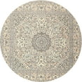 thumbnail image 1 of Ahgly Company Machine Washable Indoor Round Traditional Light Gold Area Rugs, 3' Round, 1 of 7