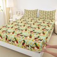 thumbnail image 3 of jejeloiu Cute Mallard Duck Queen Sheet Sets,Rustic Animals Bed Set For Men Women 4pcs, 3 of 7