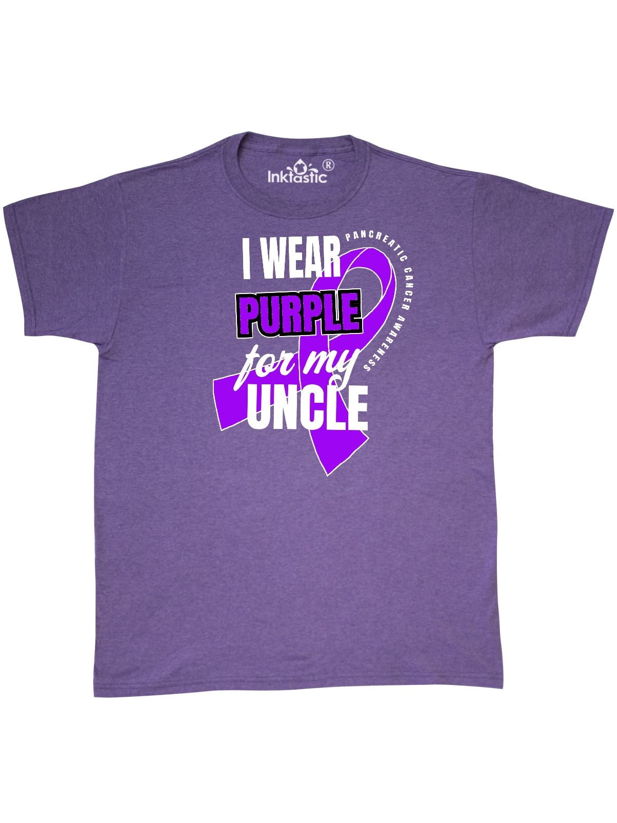 inktastic I Wear Purple for My Uncle Pancreatic Cancer Awareness Baby T-Shirt