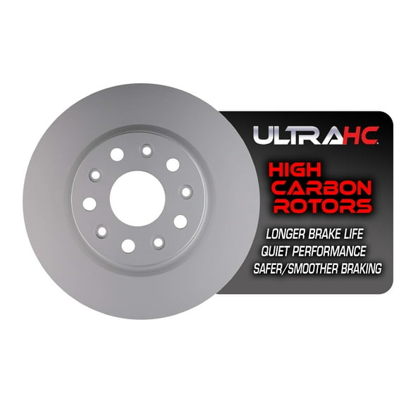 UltraHC Coated High Carbon Brake Rotor, Front UR001409, Jeep Wrangler 2020-2018