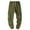 Army Green, variant on Under 10$Fashion Plus Size Casual Pants for Mens Elastic Waist Drawstring Elastic Waist Multi-Pocket Casual Sweat Length Pants