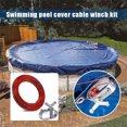 thumbnail image 2 of CAROOTU Pool Cover Cable Winch Kit Multipurpose Swimming Pool Accessories for Securing Above Ground Swimming Pool Covers New, 2 of 7