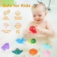 LotFancy 8Pcs Bath Toys for Toddler Infant, No Hole Mold Free Sea Animal Baby Bath Tub Toys