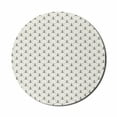 thumbnail image 1 of Anchor Mouse Pad for Computers, Abstract Retro Nautical Style Motif Checkered Pattern Sailing Yachting Theme, Round Non-Slip Thick Rubber Modern Mousepad, 8" Round, Off White Black, by Ambesonne, 1 of 2