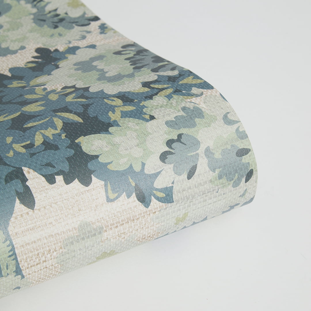 Tempaper Green Canopy Toile Faux Grasscloth Removable Peel and Stick Wallpaper, 20.5 in X 16.5 ft