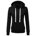 thumbnail image 1 of WEAIXIMIUNG Fall Sweatshirts for Women Oversized Women's Solid Color Loose Hooded Drawstring Pocket Hoodie, 1 of 4