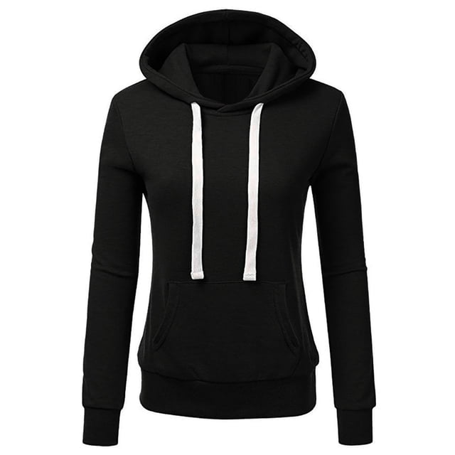 WEAIXIMIUNG Fall Sweatshirts for Women Oversized Women's Solid Color Loose Hooded Drawstring Pocket Hoodie
