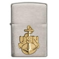 thumbnail image 5 of Zippo United States Navy Emblem Brushed Chrome Pocket Lighter, 5 of 6