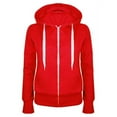 thumbnail image 4 of 2 Piece Tracksuits for Women Fall Sportswear Full Zip Up Hoodie Jacket and Joggers Pant Sets Sweatsuits Outfits (XL, Red), 4 of 4