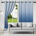 thumbnail image 4 of Nanqianyi Blue Blackout Curtains Filtering Light Window Curtain 2 Panels for Bedroom, Gradient Print Grommet Drapes for Living Room,42x84 inch, 4 of 8