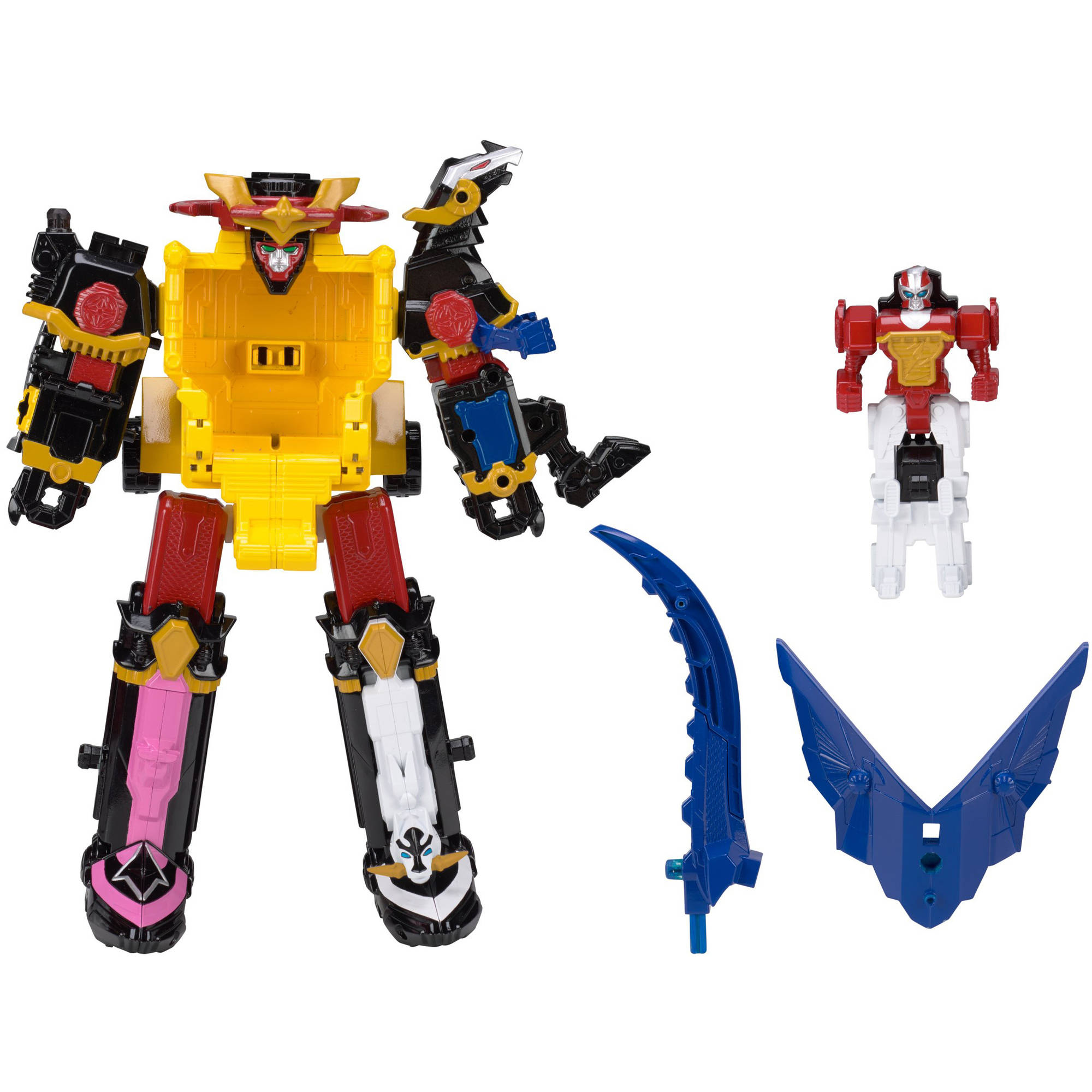 Deluxe Power Rangers Ninja Steel Megazord with 5 Zords and Epic ...