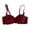 Red, variant on Women Bra Padded Back Closure Seamless Solid Color Soft Elastic Wireless Push Up Adjustable Shoulder Strap Sports Yoga Sport Bra