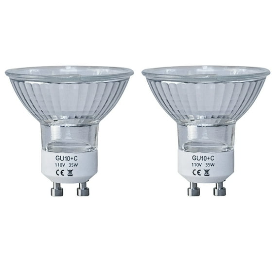 35W GU10 Halogen Bulbs for Candle Warmer Lamp, 2Pcs MR16 GU10 c 120v 35w Halogen Light Bulbs 2 Pin Warm White 2800K, Dimmable 50 Watt GU10 Bulbs for Wax Warmer Bulbs,Track Lighting Bulbs