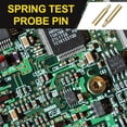 thumbnail image 3 of Uxcell 40Pcs 6.5mm PogoPins de resorte, conectores de pin de prueba de corriente de thimble de cobre chapado en oro para conducción eléctrica, 3 of 6