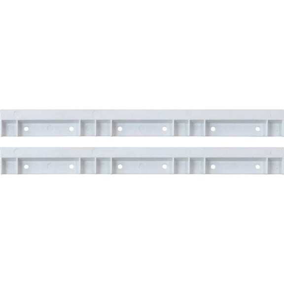 Quantum Storage Systems B1398854 Plastic Rails for Hang & Stack Bins - 0.125 x 12 x 1 in. - White