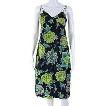 

Pre-owned|Laundry by Shelli Segal Womens Floral Print Spaghetti Strap Dress Blue Size 4