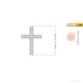 thumbnail image 3 of ANGARA Natural Flat Prong-Set Diamond Cross Pendant in 14K White Gold for Women (Size-2mm| Color-H| Clarity-SI2) | April Birthstone, Anniversary, Jewelry Gift for Women | Natural Diamond Necklace, 3 of 8