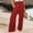 Red, variant on JJHGVB Flare Pants Palazzo Pants Women's Solid Loose Relaxed High Waist Pocket Wide Leg Pants Yoga Pants Women'S Pants Black L