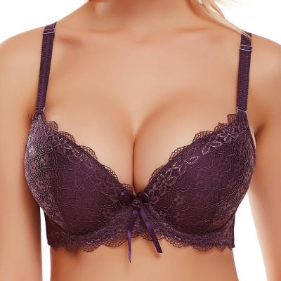 Fashion Thick Cup Sexy Beauty Push Up Bras Lace Back Closure Bras