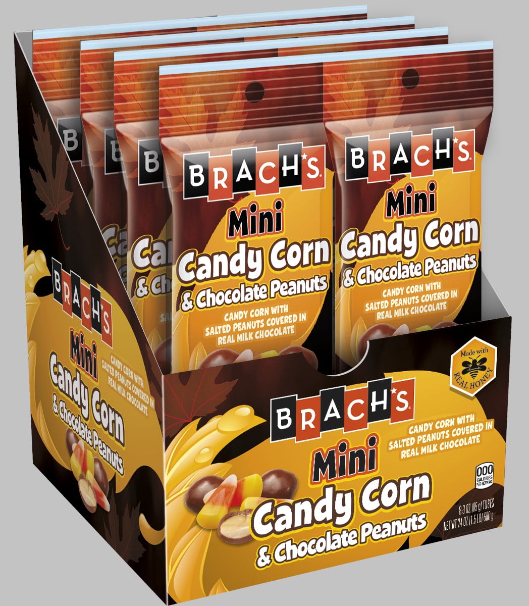 Brach's Mini Candy Corn & Chocolate Peanuts Halloween Candy, 2.5oz