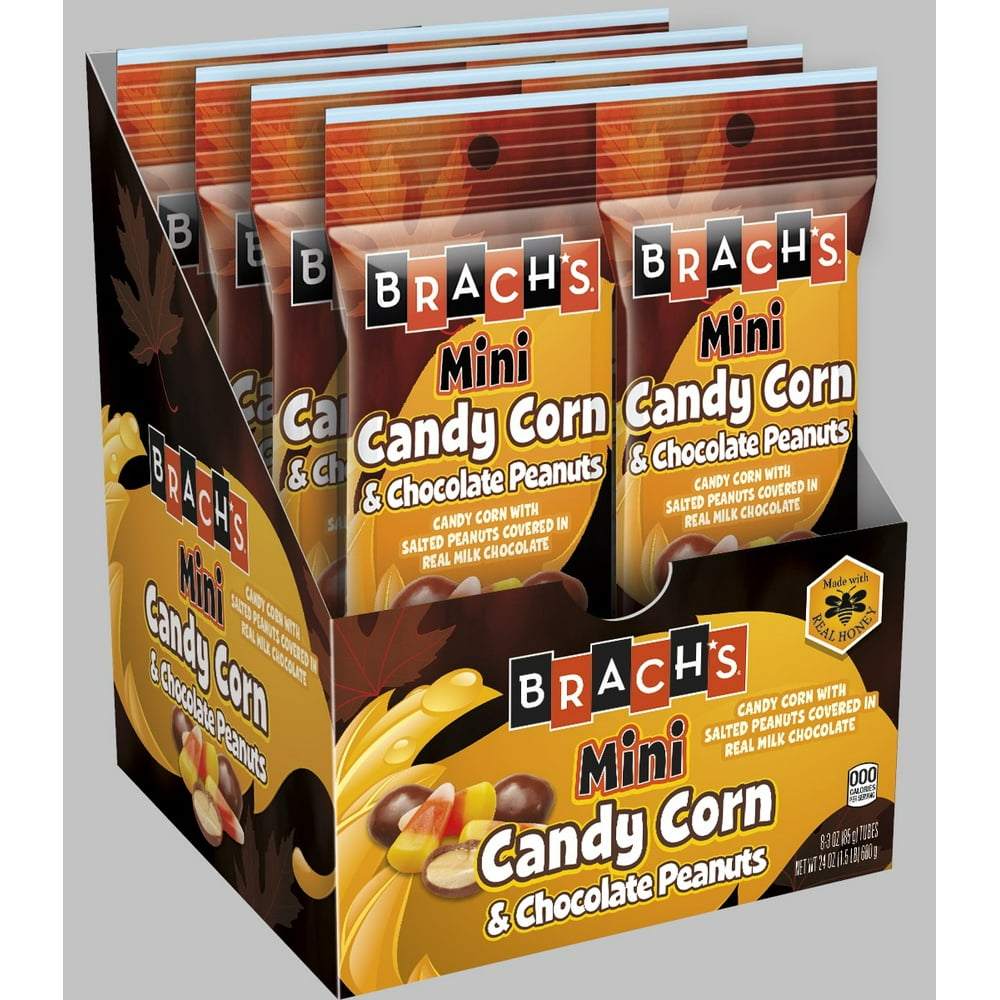 Brach's Mini Candy Corn & Chocolate Peanuts Halloween Candy, 2.5oz