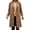 Coffee, variant on Wool Feel Single Breasted Long Pea Coat for Women, Lapel Collar Button Front, Elegant Commuter Fall Winter Outerwear, 1 Piece, S-XXL, Plus Size Friendly