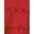 thumbnail image 5 of Planet Gold Toddler & Girls Summer Sleeveless Tiered Dress with Tie Straps, Sizes 12M-18, 5 of 6