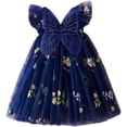thumbnail image 1 of Robe Tutu pour Bébé Fille Princesse Sans Manches Papillon Tulle Robe d'Été pour Fête d'Anniversaire, 1 of 6