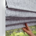 thumbnail image 3 of Chicology Cordless Roman Shade, Blackout, Lexington Gainsboro, 33"W X 72"H, 3 of 7