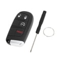 thumbnail image 1 of Unique Bargains Key Shell Case for Dodge Charger 2011-2018 for Dodge Journey 2011-2018 Keyless Entry Remote Key Fob Replacement Case 4 Button M3N-40821302, 1 of 7