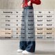 thumbnail image 3 of Cowsor Girls Wide Leg Jeans Baggy High Elastic Waist Denim Pants Cute Y2K Trendy Tween Streetwear, 3 of 7