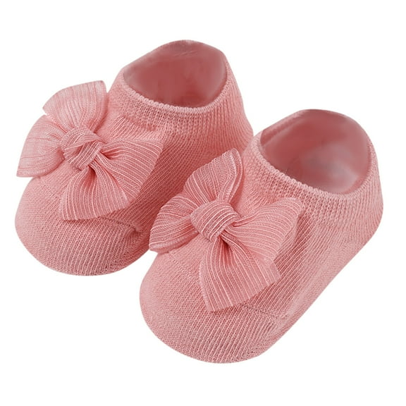 Zanarzt Baby Baby Girls' Cotton Socks Children Kids Girls Socks Soft Bottom Toddler Shoes Socks Princess Socks Floor Socks Pink,12-36 Months