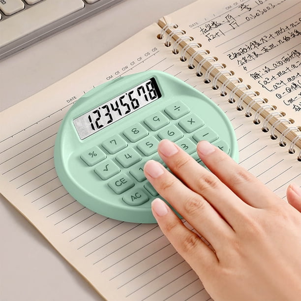8-digit Desktop Calculator Mini Lcd Display Portable Home Office Escuela Math Tool for Estudiantes Kids Basic Arithmetic Homework, Ukhbmc
