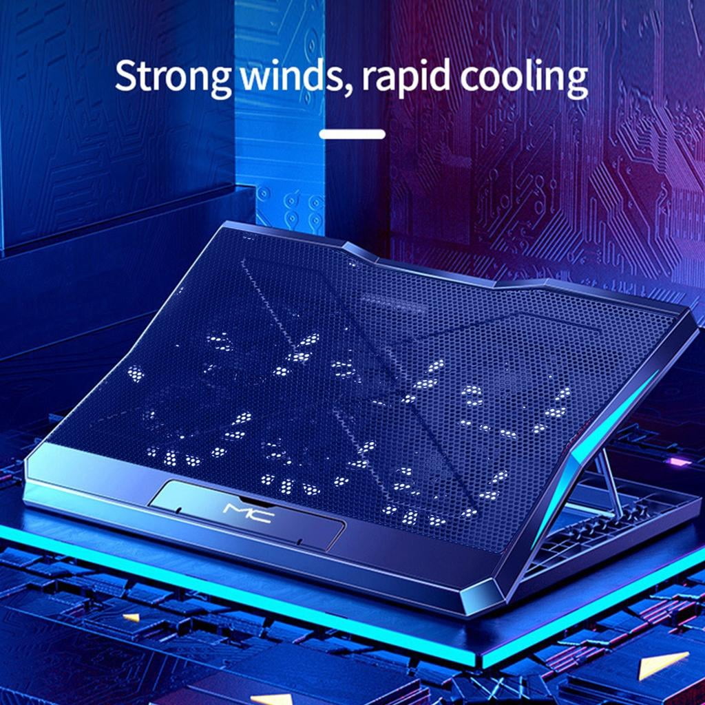 Adjustable Notebook Radiator Fan Bracket Game Lifting Folding Desktop Laptop Cooling Base Pad 12-17Inch 6 Angles