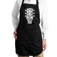thumbnail image 1 of Full Length Word Art Apron - Guitar Head Music Genres, 1 of 2