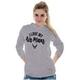 thumbnail image 4 of US Air Force I Love My USAF Man Women's Long Sleeve T Shirt Brisco Brands S, 4 of 6