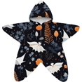 thumbnail image 5 of Mini Halloween Costumes Starfish Onesie, Fleece Romper Halloween Costumes, Adorable Starfish Outfit, Fleece Hooded Romper for First Halloween Photos, 5 of 5
