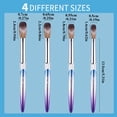 thumbnail image 2 of 4 Piece Colorful Nail Brush Set Acid Nail Brushes Brush Round Handle Acrylic Brush Nail Brush for Acrylic Application Nail Art Brush Nail Manicure Tools Size 8,10,12,14, 2 of 7