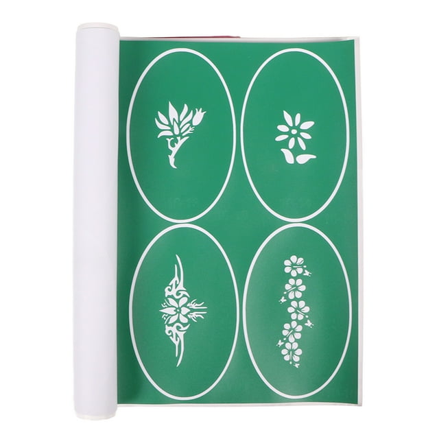 Temporary Stencil Book, Glitter Stencils Long Lasting Reusable Professional For Kids For Body Book 9,Book 10,Book 14