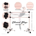 thumbnail image 2 of Yes4All 6 Foot Portable Aluminum Freestanding Ballet Barre, Rose Gold, 2 of 5