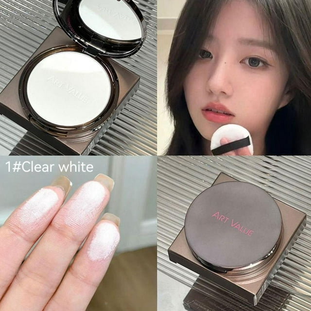 Matte Soft Focus Pressed Powder Oil Control Lasting Waterproof Invisible Pores Fixing Makeup Q5h9