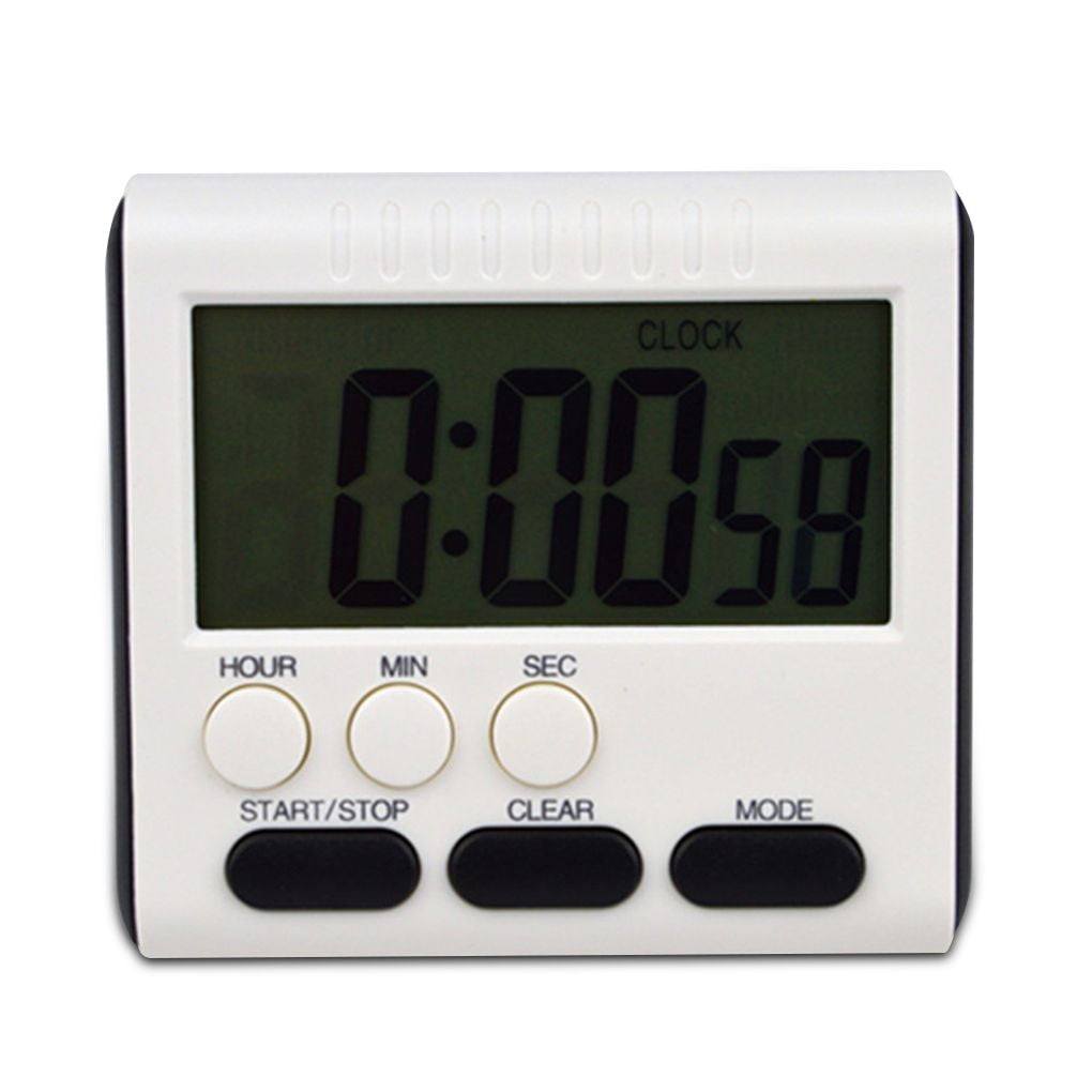 Kitchen Laboratory Digital Timer Large Screen Magnet Wall Mount Counter Alarm 