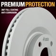thumbnail image 4 of Metrix Premium Chassis Parts - 12.59 inch (319.7mm) 2 PC Front Coated Vented Disc Brake Rotor Fits 2007-2014 Ford Edge, 2007-2015 Lincoln MKX, Replacement 680544FZN, Made in Europe, 4 of 9