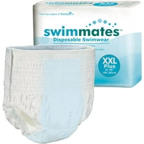 Principal Business Enterprises Swimmates Incontinence Underwear, Unisex, XX-Large Plus, Absorbent, 12 Count