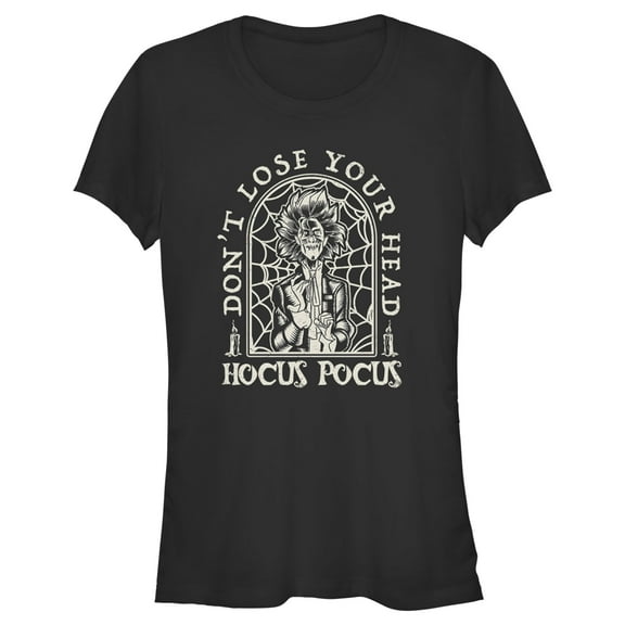 Junior's Hocus Pocus 2 Billy Butcherson Lose Your Head Graphic Tee Black X Large